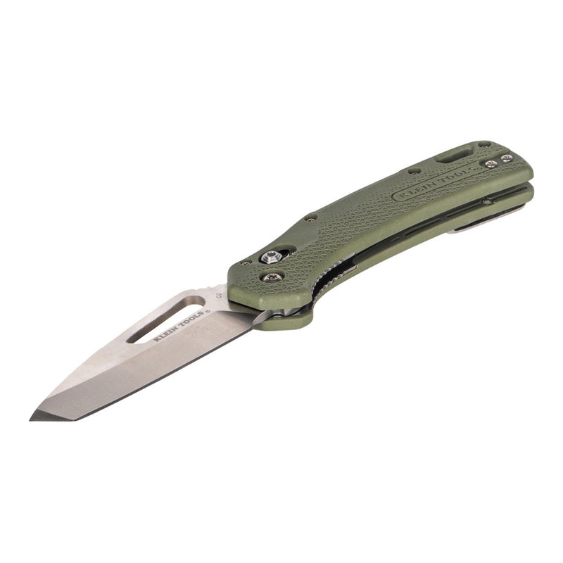 Klein Tools OGK001GNT D2 KTO Resurgence Tanto Blade Knife with Moss Green Handle