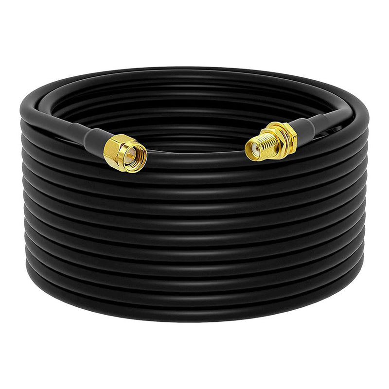 Altex Preferred MFG 15-Meter RG58 SMA Female to SMA Male Low-Loss Coaxial Extension Cable