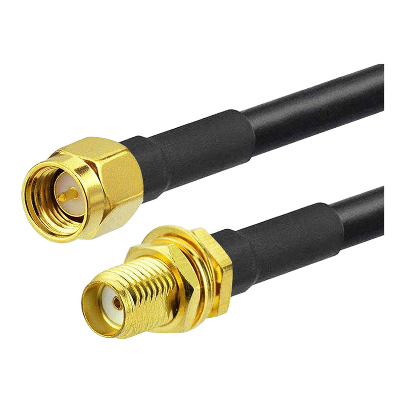 Altex Preferred MFG 15-Meter RG58 SMA Female to SMA Male Low-Loss Coaxial Extension Cable