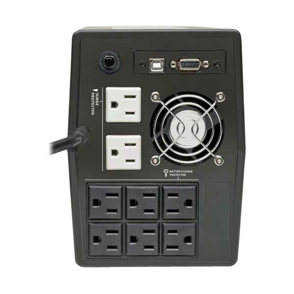 Tripp lite 120V Line-Interactive LCD Tower UPS | 8-Outlets | 1440VA 900W | OMNIVS1500LCD