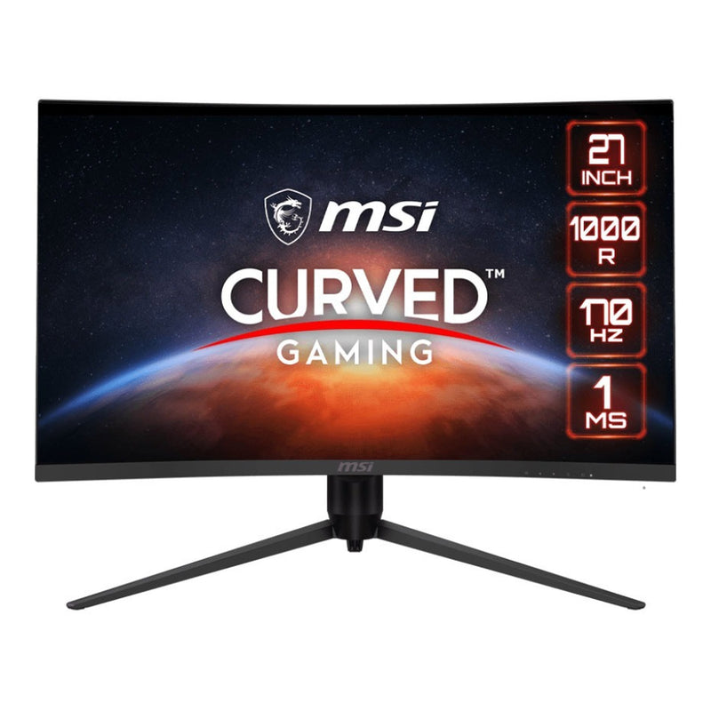 MSI Optix G271CQP E2 27" 16:9 WQHD Curved Screen Gaming LCD Monitor - 1440p - 170Hz - Metallic Black