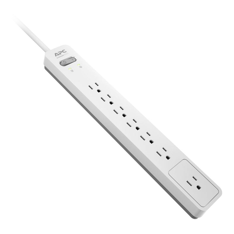 APC PE76WG 7-Outlet 120V 15A Essential SurgeArrest Surge Protector - Grey