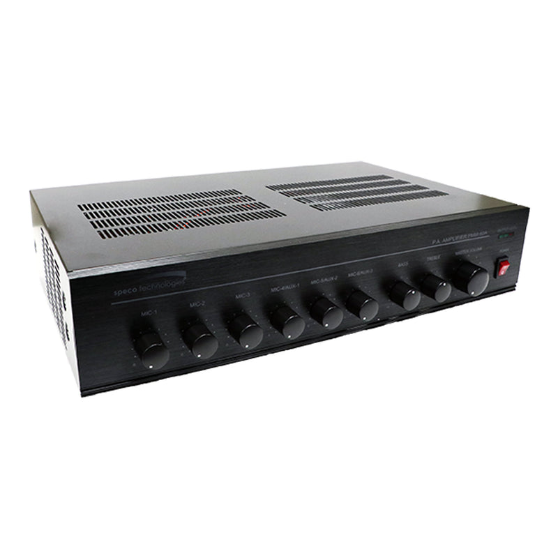 Speco Technologies PMM60A 60W PA Mixer Power Amplifier with 6 Inputs