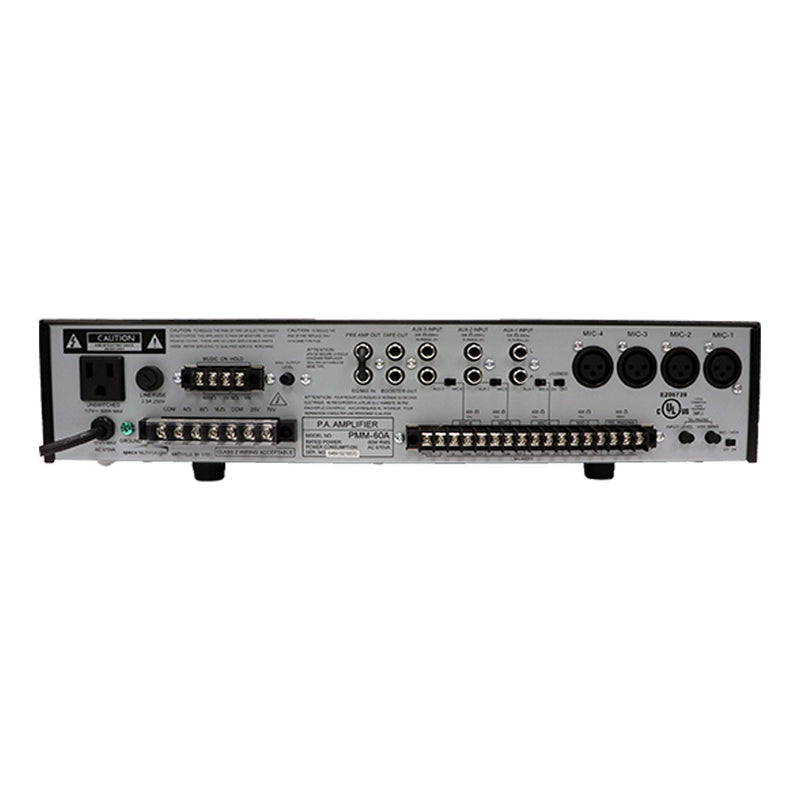 Speco Technologies PMM60A 60W PA Mixer Power Amplifier with 6 Inputs