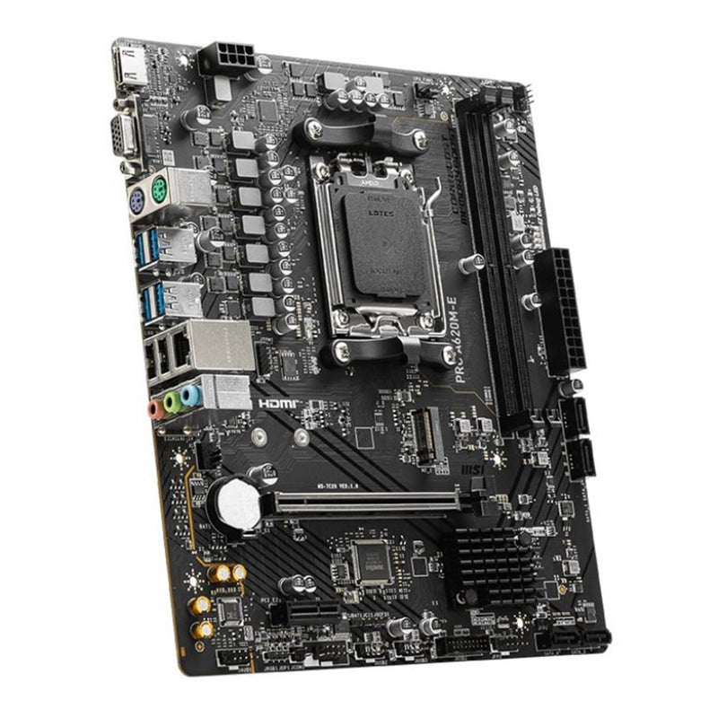 MSI PRO A620M-E AMD AM5 Micro ATX Gaming Desktop Motherboard