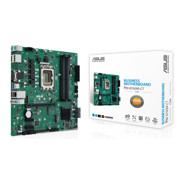 ASUS ASUS PRO B760M-CT-CSM Intel LGA1700 Micro-ATX Industrial Motherboard Default Title

