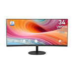MSI 34" UWQHD 120Hz 21:9 1500R Business Productivity & Gaming Curved Monitor | PRO MP341CQ E12