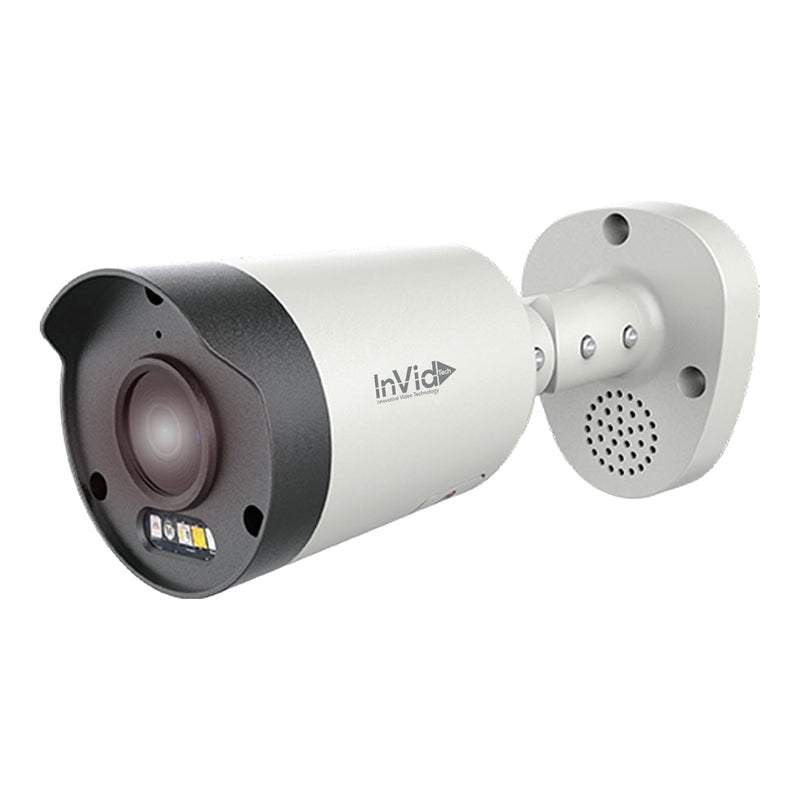 InVidTech PRT-P8BXIR28-AIWLT 8MP 2.8mm Protect Series Outdoor Bullet IP Camera - 12VDC/PoE