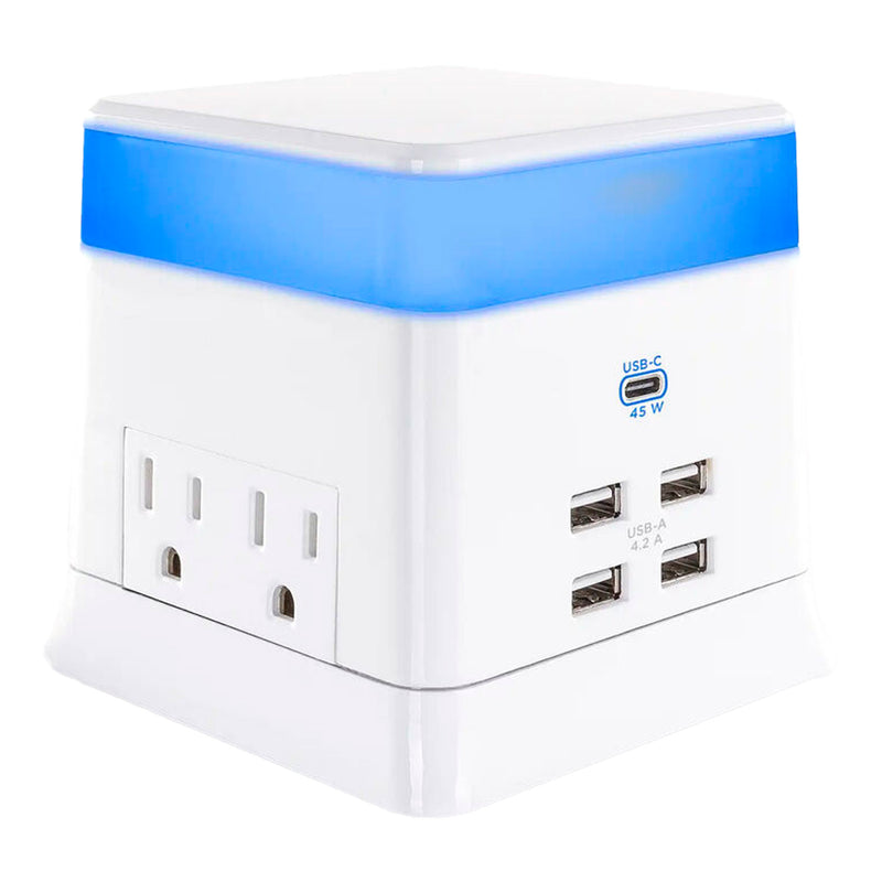 CyberPower PS406UC 400J 45W USB-C 4.2A USB-A Home Office Power Station with Surge Protection