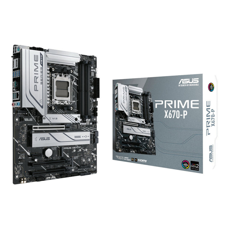 ASUS Prime X670-P ATX Desktop Motherboard - AMD X670 Chipset - AM5 Socket