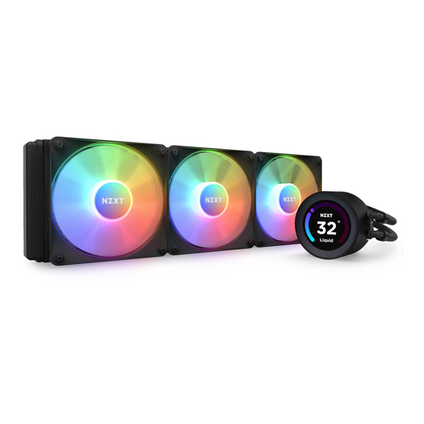 NZXT NZXT RL-KR36E-B1 Kraken Elite 360 RGB 360mm AIO Liquid Cooler with LCD Display and RGB Fans - Black Default Title
