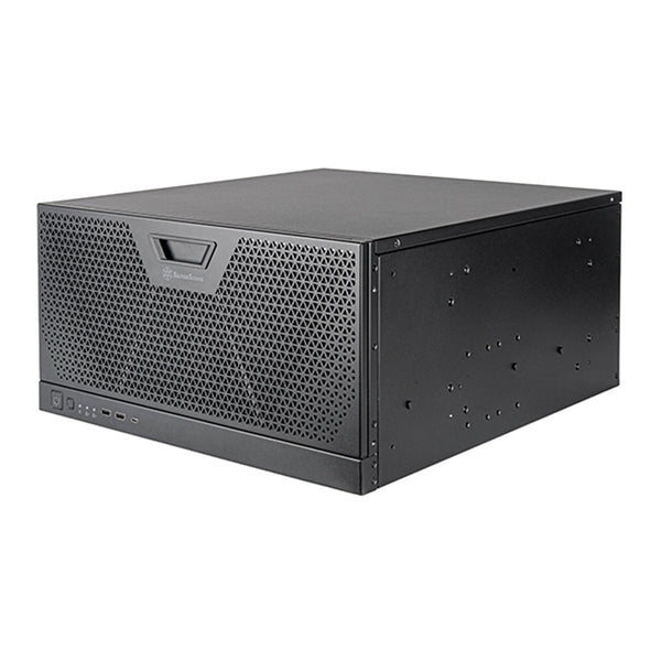 SilverStone SilverStone RM51 5U Rackmount Server Chassis with Dual 180mm Fans and Enhanced Liquid Cooling Compatibility - Black Default Title

