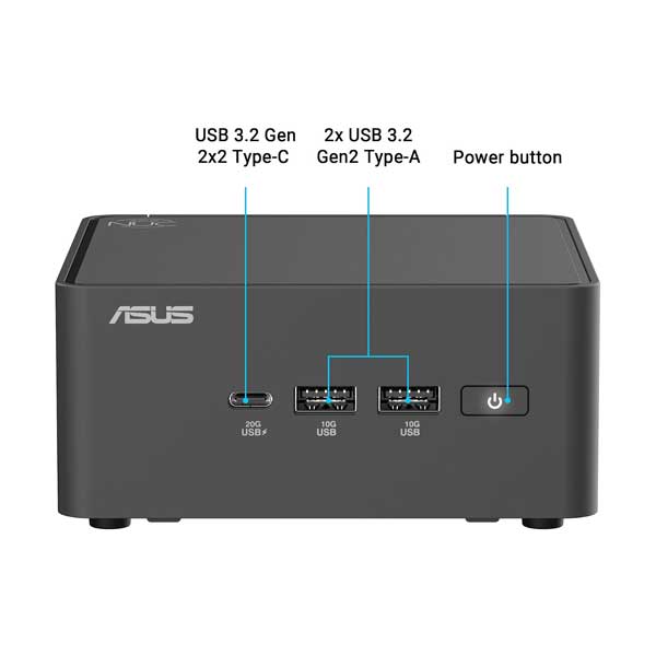 ASUS NUC 15 Pro Barebone Mini PC Kit | Intel Core 7 240H | Tall | RNUC15CRHC70000U