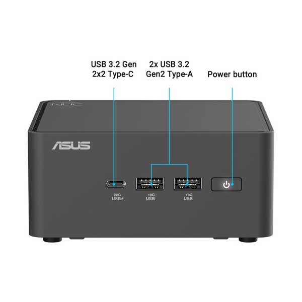 ASUS NUC 15 Pro Barebone Mini PC Kit | Intel Core Ultra 5 225H | RNUC15CRHU50000U