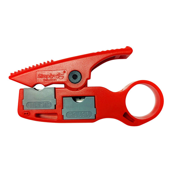 Simply45 Simply45 S45-S02R Installer Series No Nick Wire Stripper for LAN/Coax Cables Default Title
