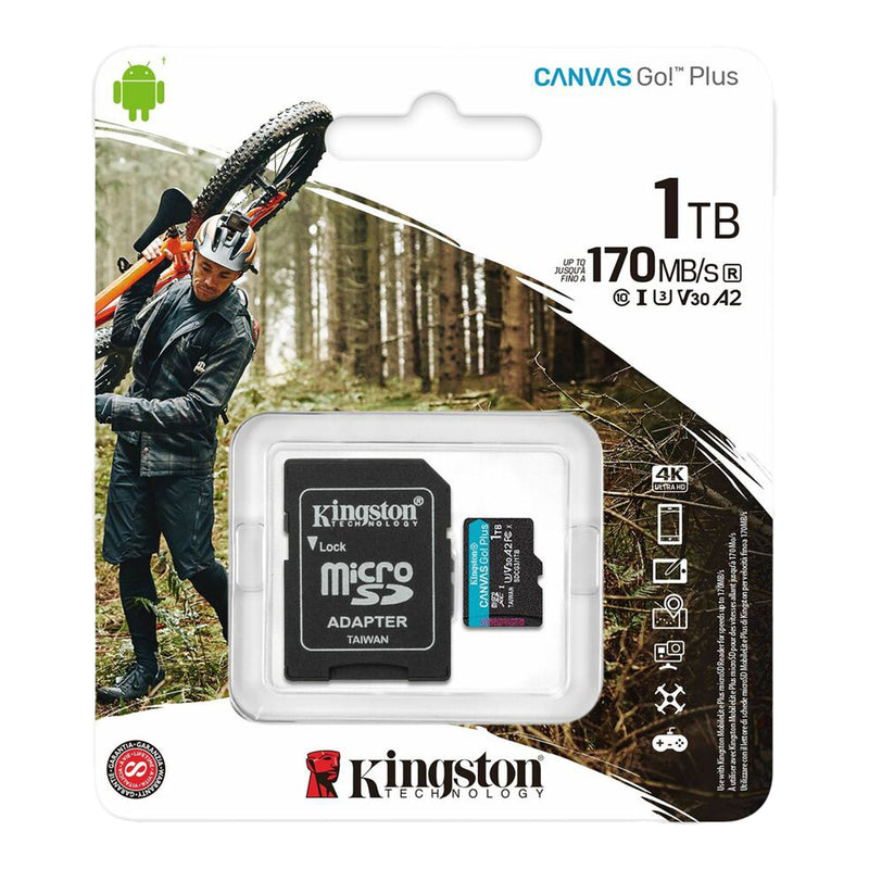 Kingston SDCG3/1TB Canvas Go! Plus 1TB microSDXC Card