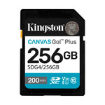 Kingston 256GB Canvas Go! Plus SD Memory Card | Class 10 | UHS-I | U3 | V30 | SDG4/256GB