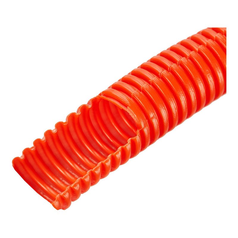 Altex Preferred MFG Orange Corrugated Split Wire Loom Tubing - 1" ID / 100' Roll