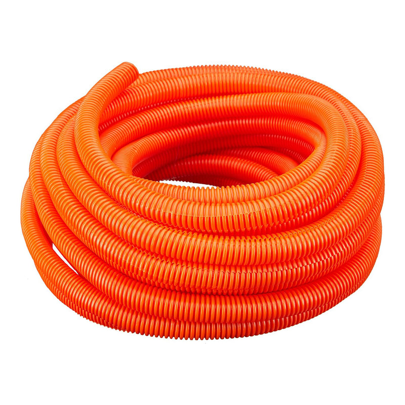 Altex Preferred MFG Orange Corrugated Split Wire Loom Tubing - 1" ID / 100' Roll