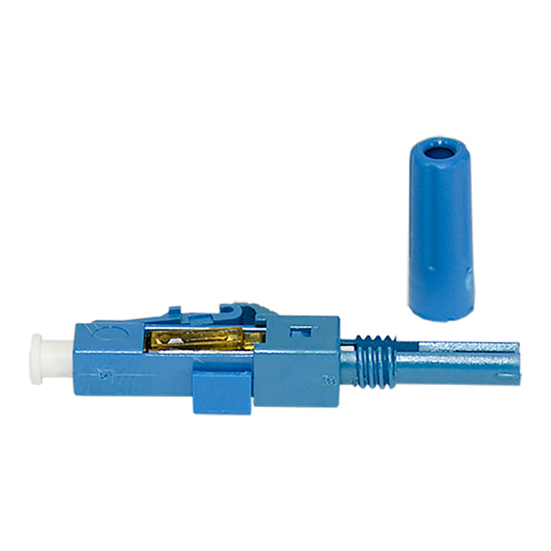TechLogix SM2-LC Single Mode (OS1, OS2) 9/125μm UPC Click-On LC ECOConnector - Blue