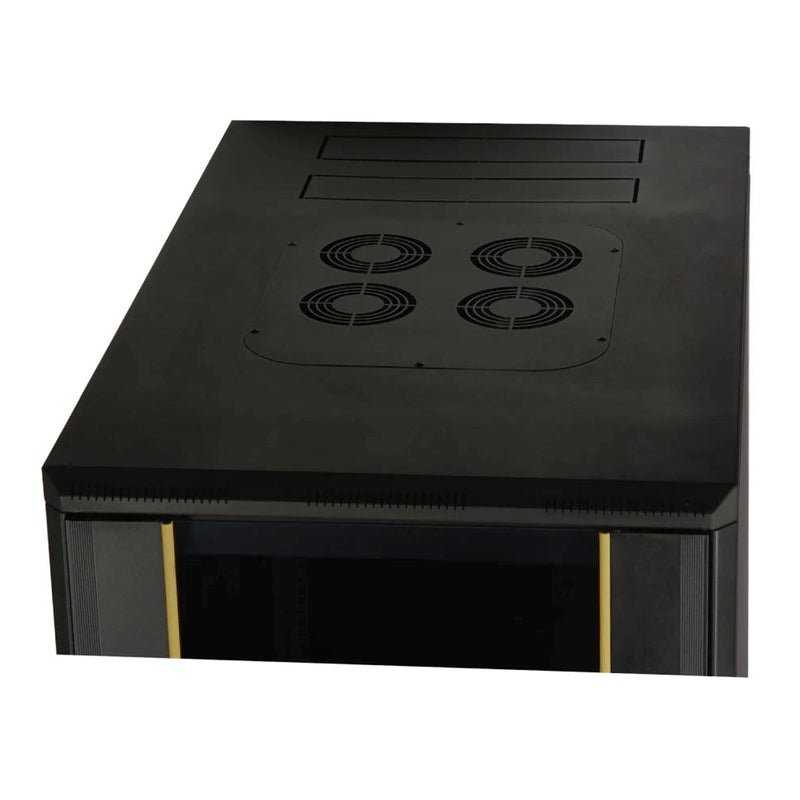 SERRACK STV-EFC-42U60100GS 42U 19" Floor Standing Server Rack Cabinet with Locking Tempered Glass Door