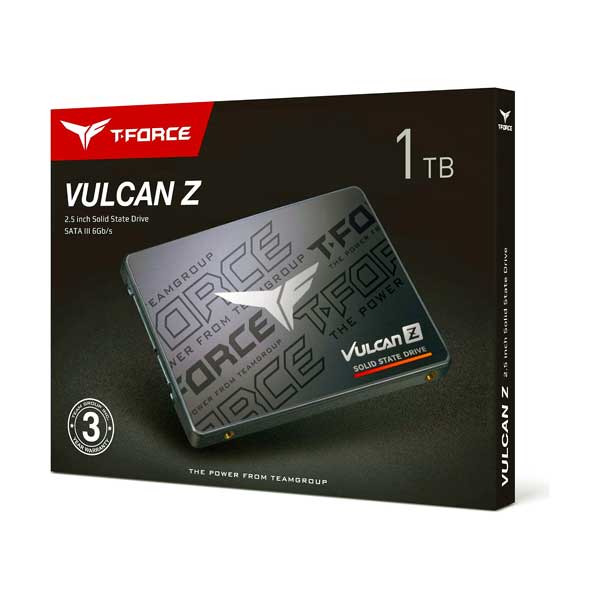 TeamGroup 1TB T-Force Vulcan Z Solid State Drive | 2.5" Internal | SATA III 6Gb/s | T253TZ001T0C101
