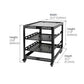 12U 4-Post Mobile Open Frame Network Rack with Casters | TEC-12UWC