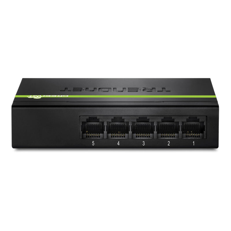 TRENDnet TEG-S50G 5-Port Gigabit GREENnet Switch with Black Rugged Metal Housing