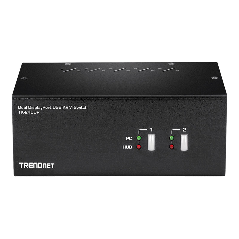 TRENDnet TK-240DP 2-Port 4K Dual Monitor DisplayPort KVM Switch