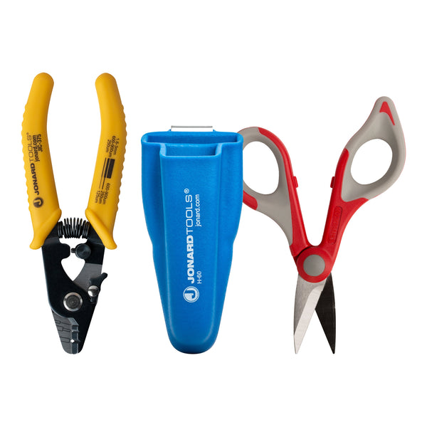 Jonard Tools Jonard Tools TK-350 Fiber Stripper & Kevlar Shears Kit with Molded Pouch Default Title
