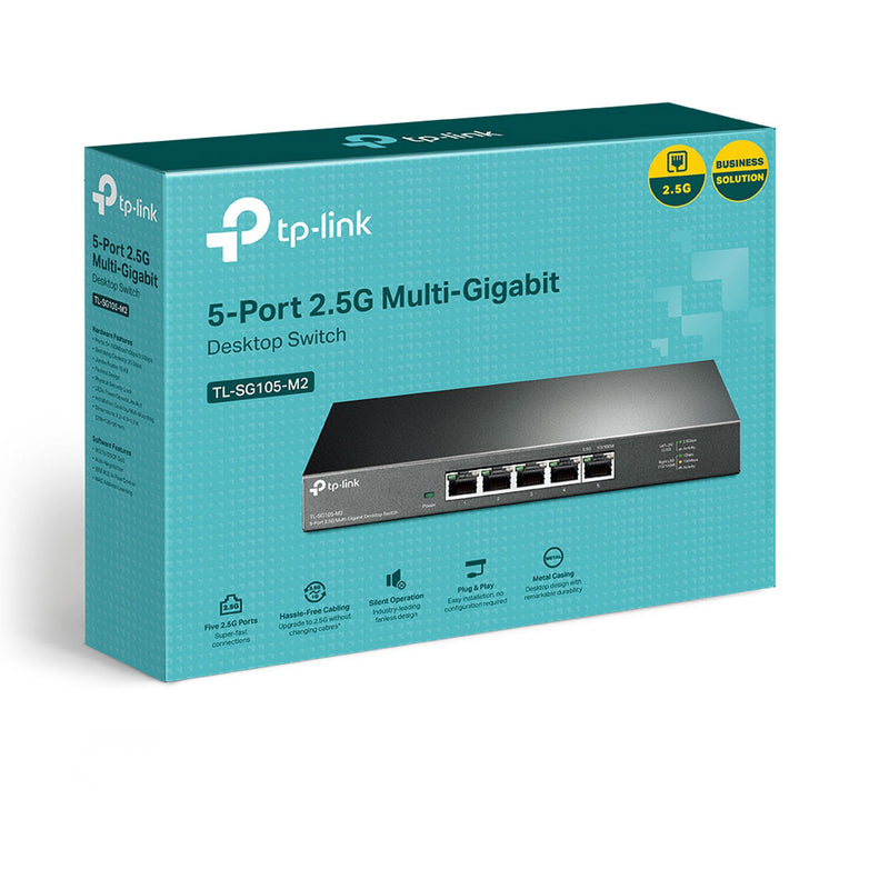 TP-Link TL-SG105-M2 5-Port 2.5Gbps Multi-Gigabit Desktop Switch