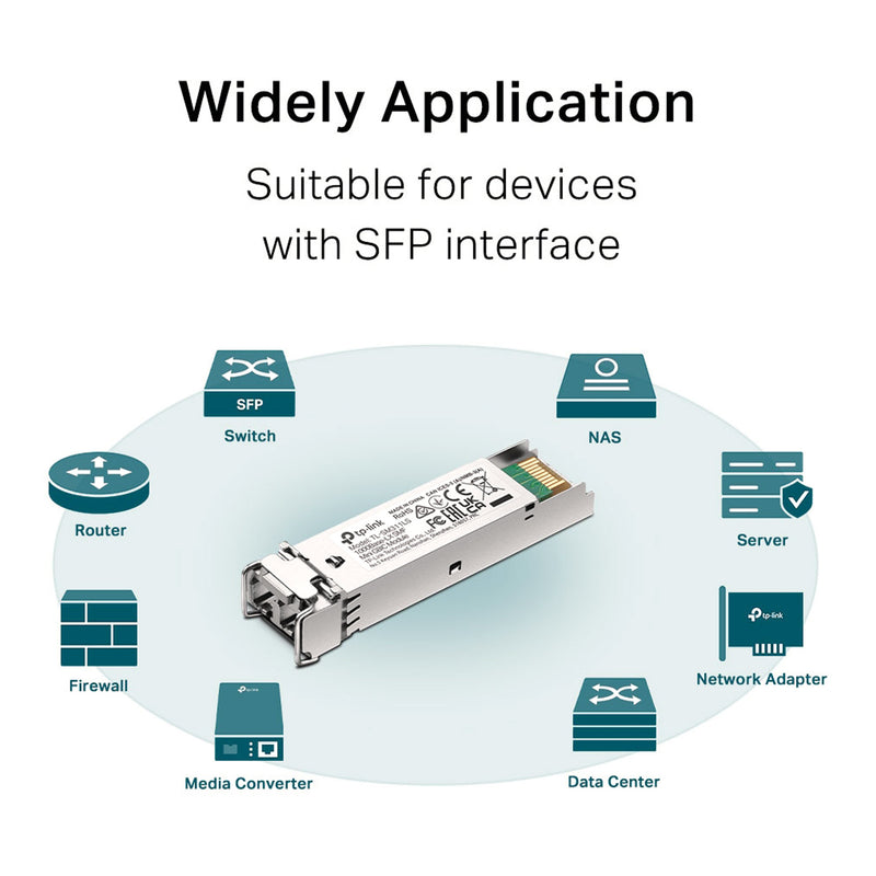 TP-Link TL-SM311LS Single-Mode Fiber MiniGBIC Gigabit SFP Module