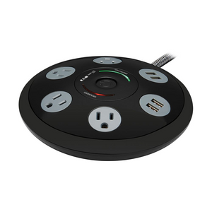 Tripp Lite Conference Power Surge Protector with 4 USB-A Ports | 4-Outlet | Braided Cord | Black | TLP406USBUFO