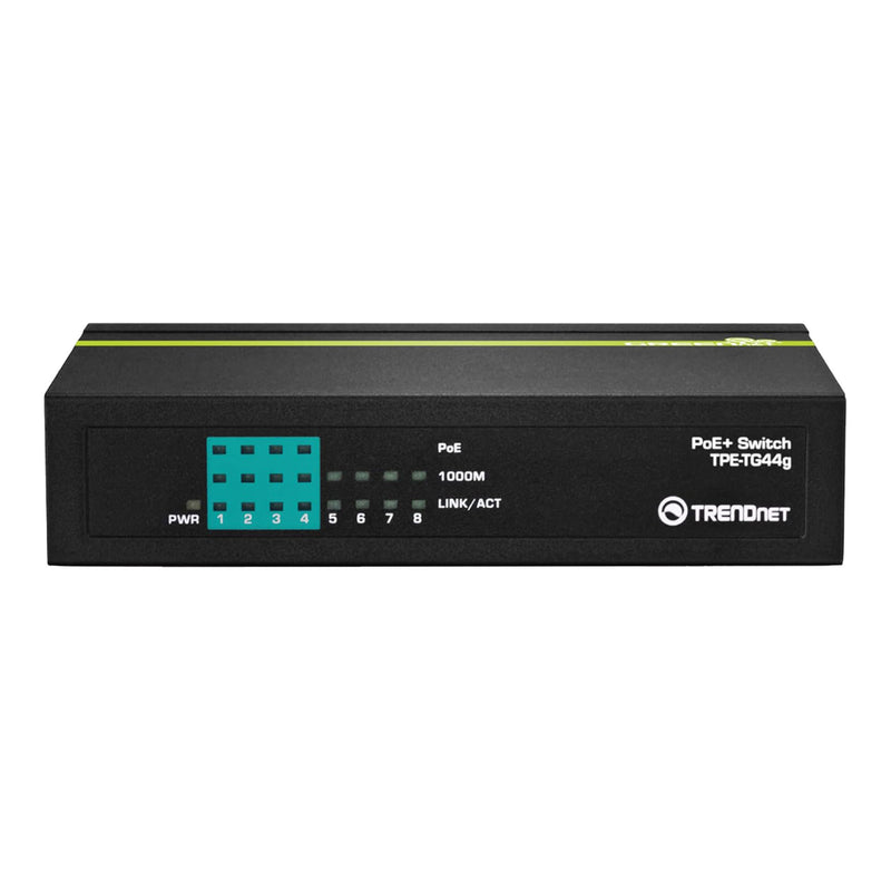 TRENDnet TPE-TG44G 8-Port GREENnet Gigabit PoE+ Switch - 4x PoE+