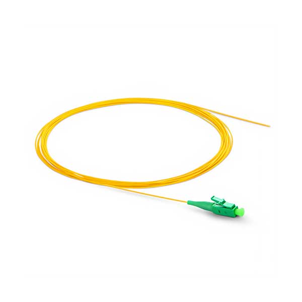 LC/APC Simplex to Unterminated Fiber Optic Pigtail | 900um | OS2 Single-Mode | 2 Meter | TZ-SMS9LCAOED-002BY
