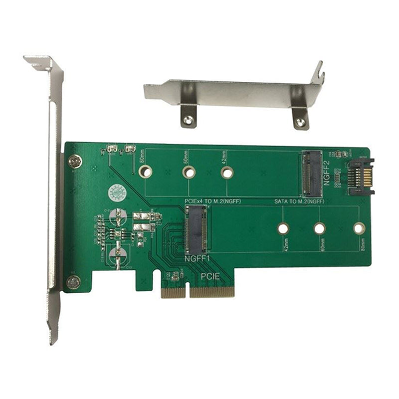 Vantec UGT-M2PC200 M.2 NVMe + M.2 SATA SSD PCIe X4 Adapter