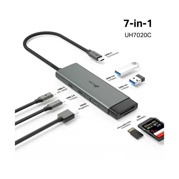 TP-Link 7-in-1 USB Type-C Hub | 4K HDMI | 100W PD | UH7020C