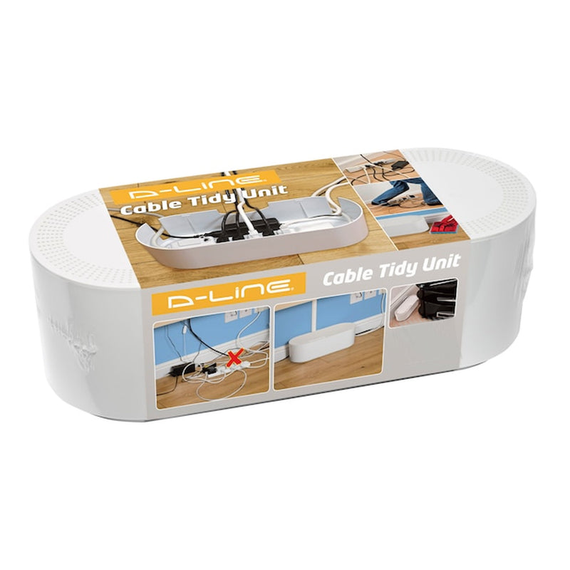 D-Line US/COBSMLW Small Cable Organizer Box - White