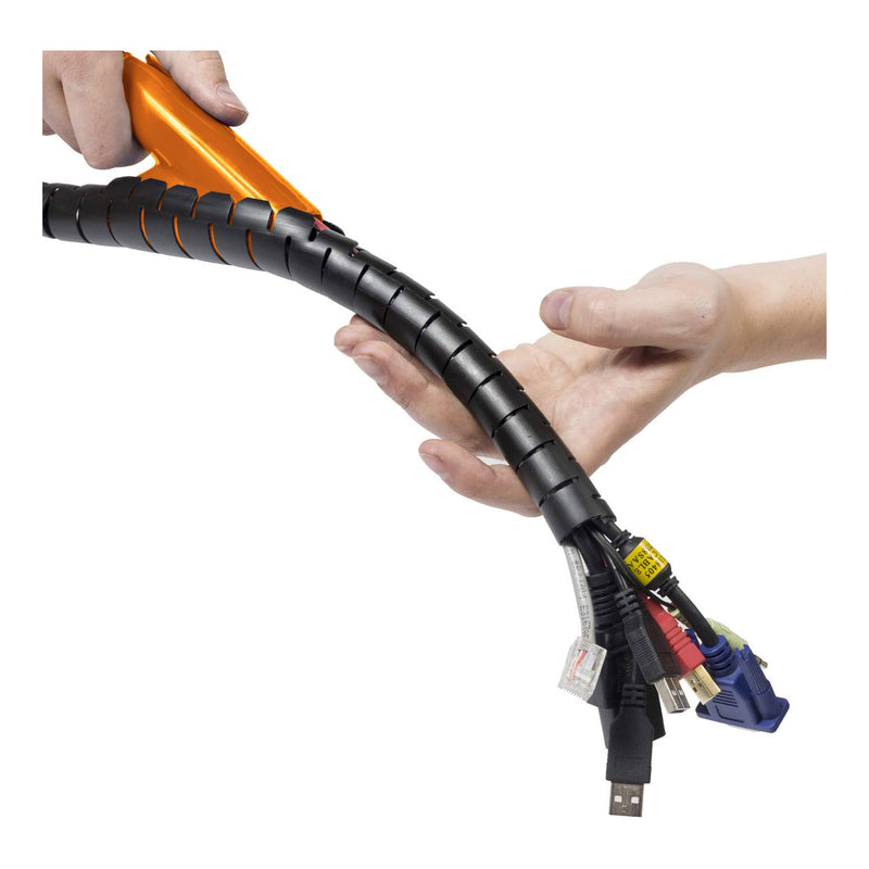 D-Line US/CZ252.5B 8.2ft 1" Cable Zipper - Black