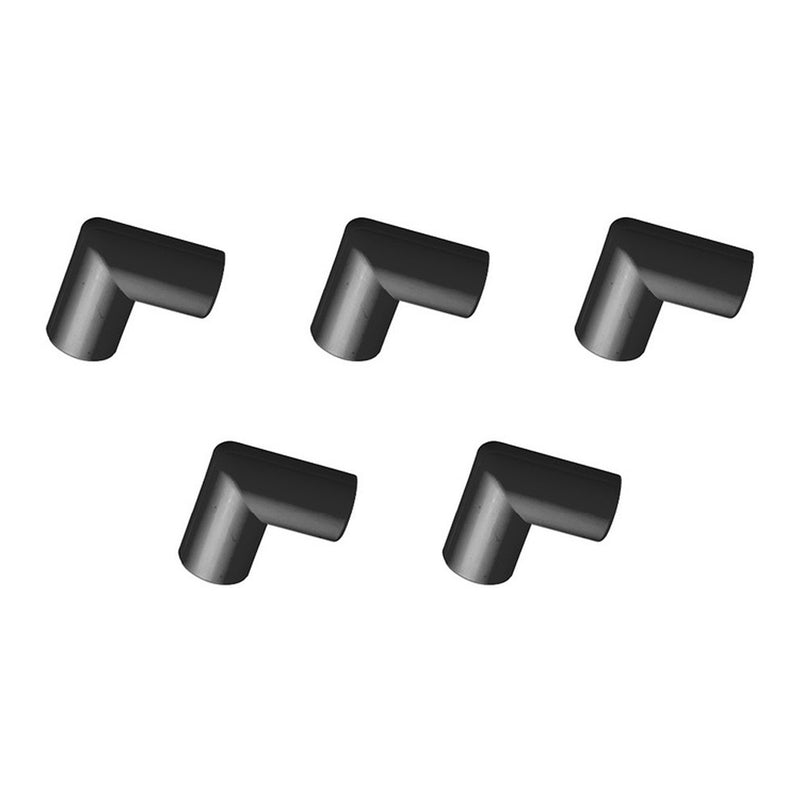 D-Line US/FLFB2010B-5PK 5-Pack 1/2" 90° Flat Bend Cable Raceway Accessory - Black