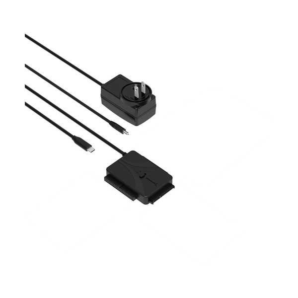 SABRENT USB-C to SATA/IDE Hard Drive Converter Adapter | USB-DS12