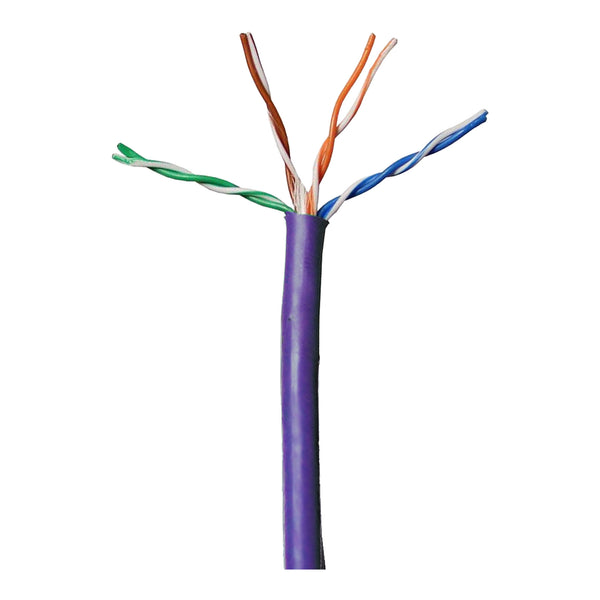 Altex Preferred MFG Altex Preferred MFG CAT6 23AWG 4-Conductor Solid Copper Plenum Jacket Cable - Purple - 1,000ft Default Title
