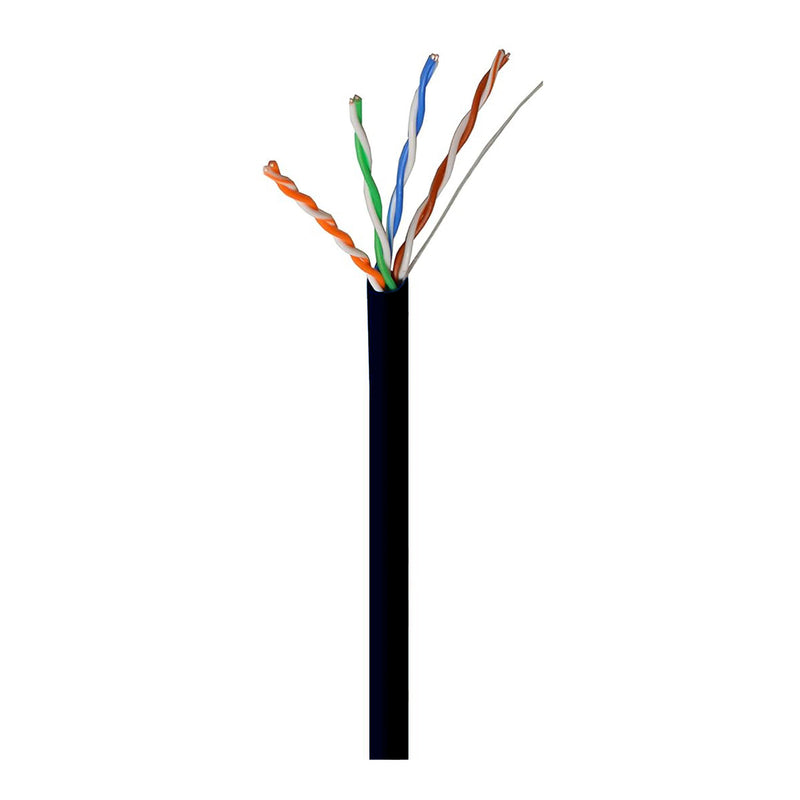 Altex Preferred MFG VDC6A-4BK-1K 4-Pair 23AWG Black 10G CAT6a CMR U/UTP Cable - 1K Spool