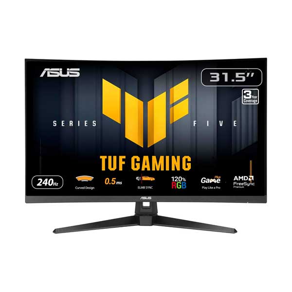 ASUS 32-inch 16:9 240Hz Full HD 1500R Curved TUF Gaming Monitor | VG32VQM5AZ
