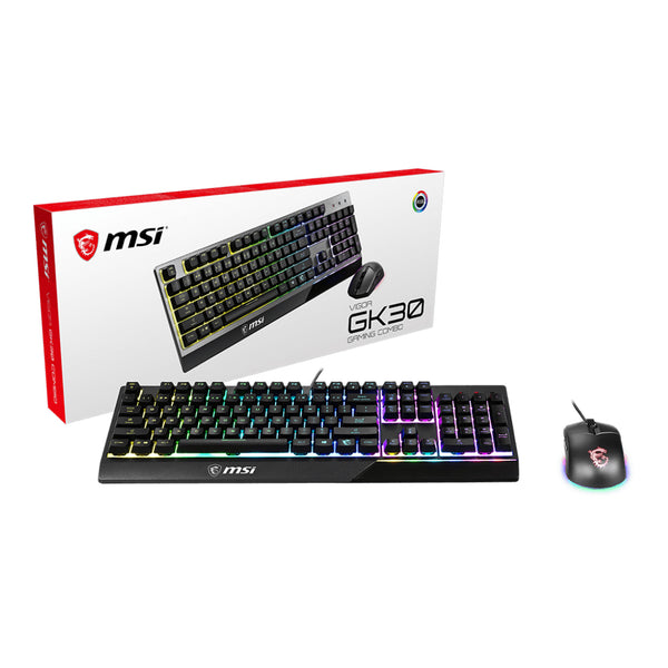 MSI MSI Vigor GK30 Combo Mechanical RGB Keyboard & Optical Mouse - Black Default Title
