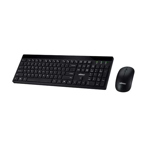 Adesso Wireless Quiet Keyboard & Mouse Combo | WKB-1400CB