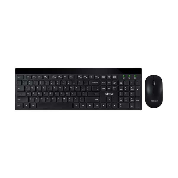 Adesso Wireless Quiet Keyboard & Mouse Combo | WKB-1400CB