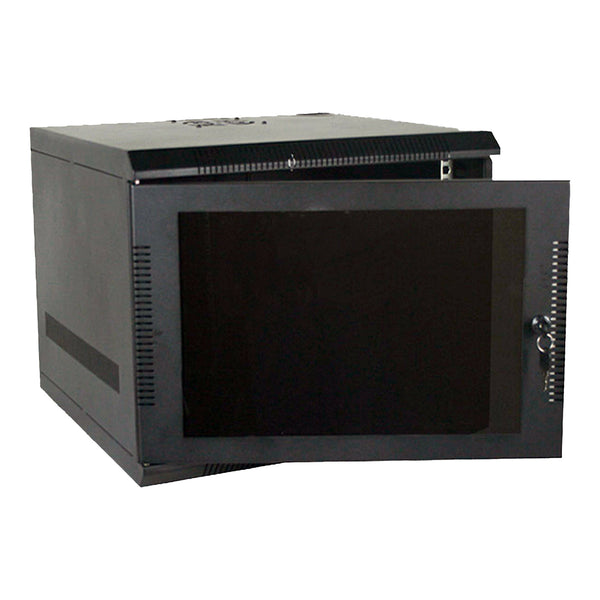 Quest Manufacturing Quest Manufacturing WM8019-06-02K 6U Knockdown Wall Mount Enclosure - Black Default Title
