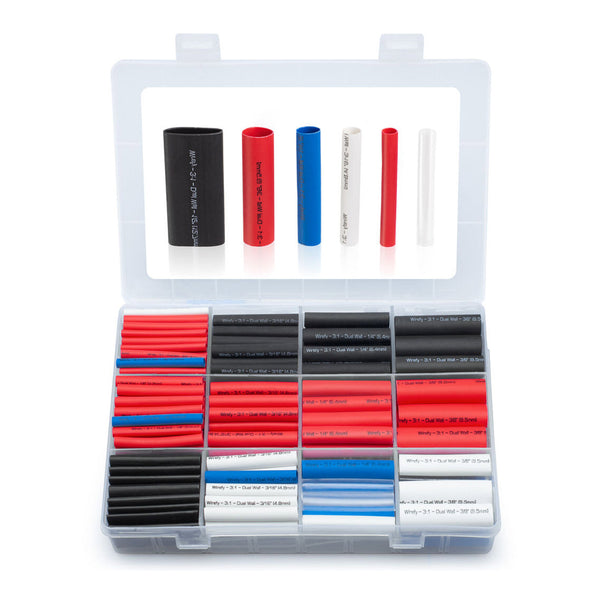 Wirefy Wirefy 275-Piece 5-Color 3:1 Adhesive Heat Shrink Tubing Kit Default Title
