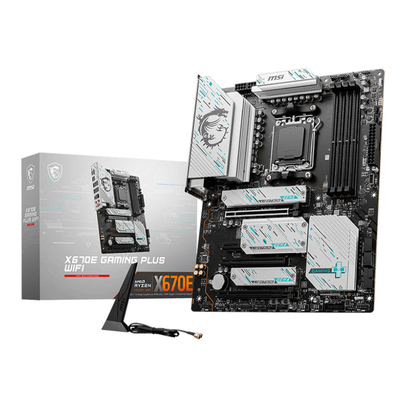 MSI X670E GAMING PLUS WIFI Gaming Desktop ATX Motherboard - AMD AM5 X670